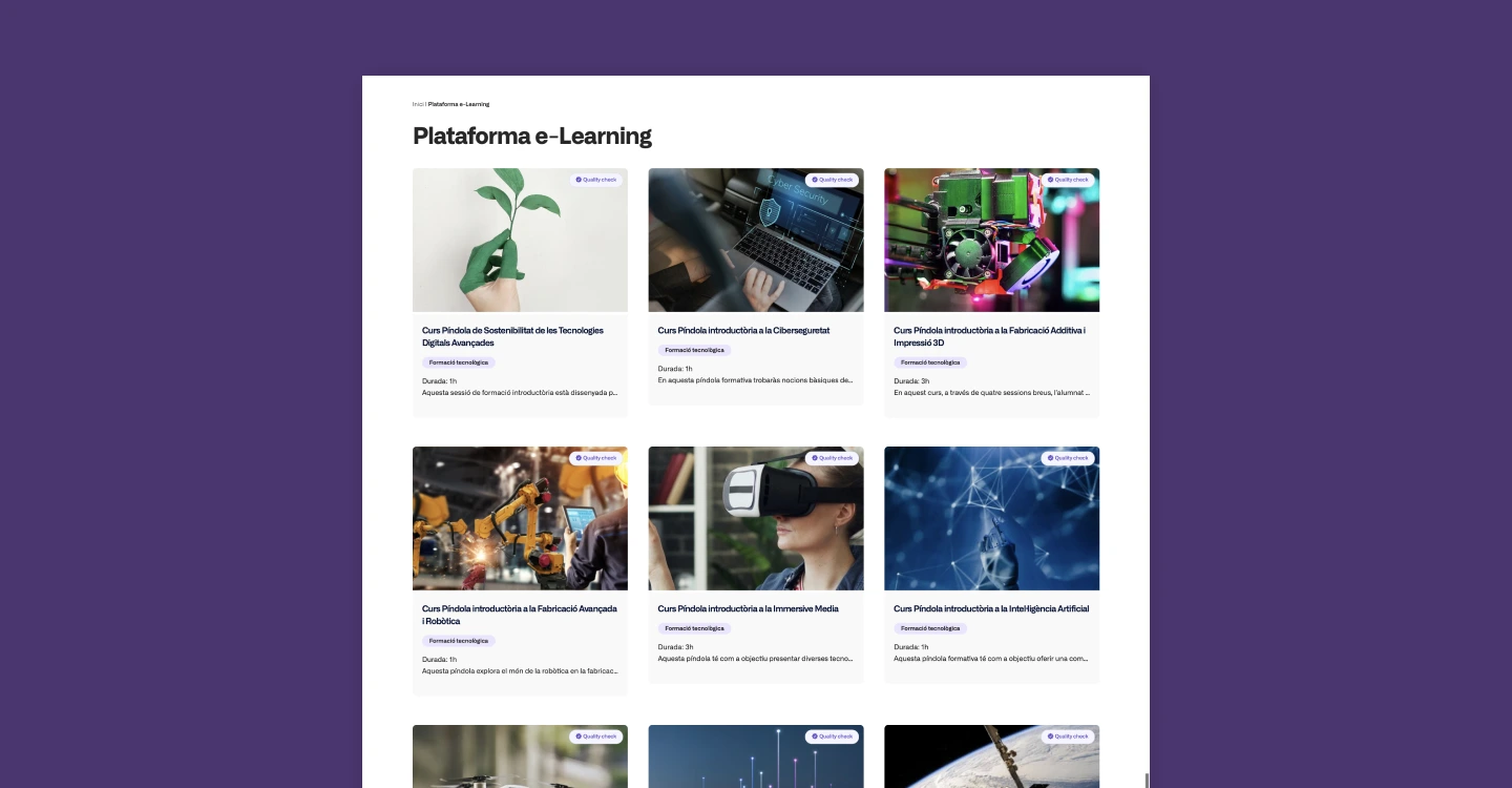 Nova plataforma e-learning